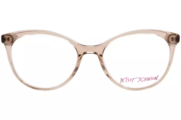  Betsey Johnson Name-Drop Eyeglasses Women's Full Rim Round Shape 