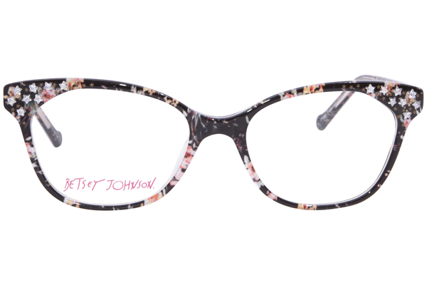  Betsey Johnson Spotlight Eyeglasses Women's Full Rim Rectangle Shape 