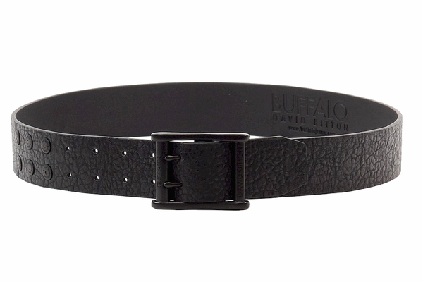  Buffalo By David Bitton Men's Double Prong Buckle Leather Belt 
