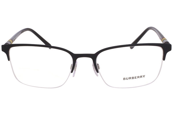  Burberry BE1323 Eyeglasses Men's Half Rim Rectangular Optical Frame 