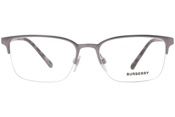  Burberry BE1323 Eyeglasses Men's Half Rim Rectangular Optical Frame 