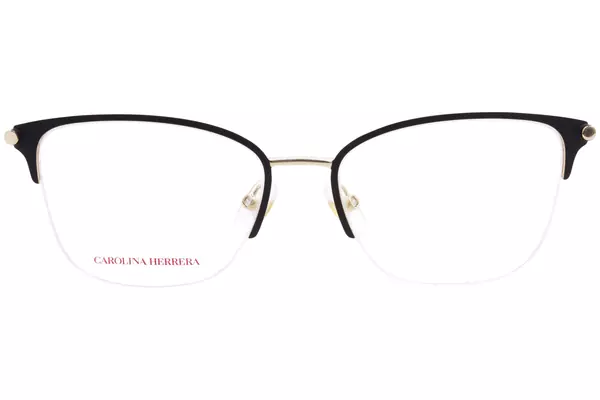  Carolina Herrera CH-0033 Eyeglasses Women's Semi Rim Rectangle Shape 