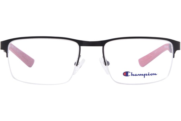  Champion Make-200 Eyeglasses Men's Semi Rim Rectangle Shape 