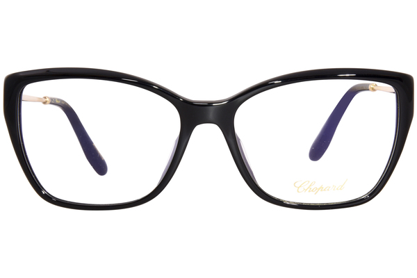  Chopard VCH322S Eyeglasses 23KT Gold Plated Women's Full Rim Square Shape 
