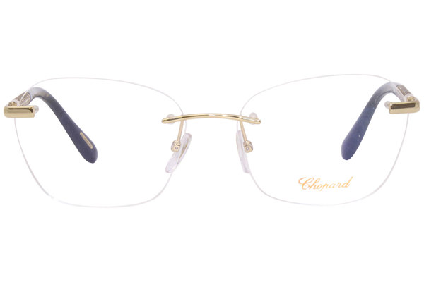  Chopard VCHF47 Eyeglasses Frame Women's Rimless Oval 