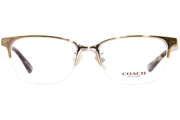  Coach Evie HC5047 Eyeglasses Women's Semi Rim Rectangular Optical Frame 