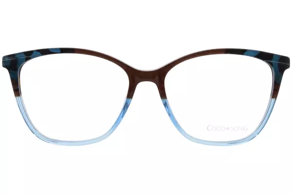  Coco Song Blue-River CV284 Eyeglasses Women's Full Rim Square Shape 