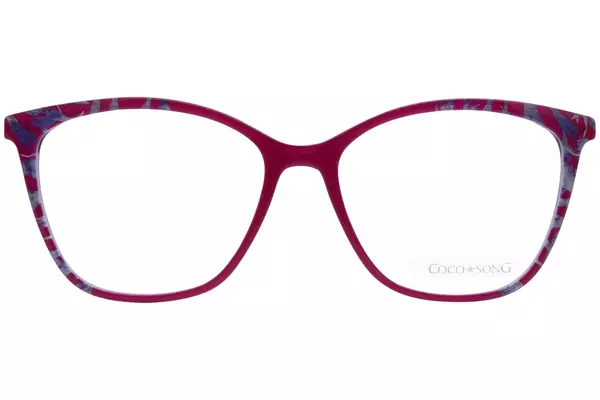  Coco Song Blue-River CV284 Eyeglasses Women's Full Rim Square Shape 