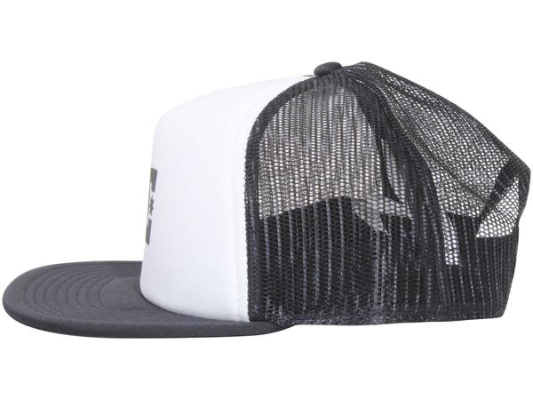 DC Shoes Men\'s Gas-Station-Trucker Hat Snapback Cap White/Black Adjustable