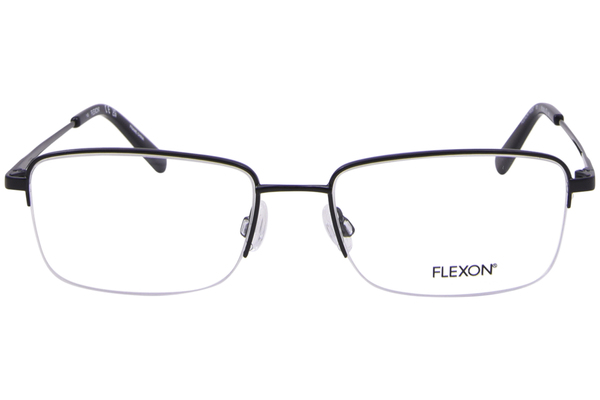  Flexon H6067 Eyeglasses Men's Semi Rim Rectangle Shape 