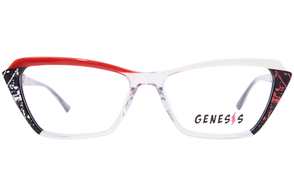  Genesis GV1568 Eyeglasses Women's Full Rim Cat Eye 