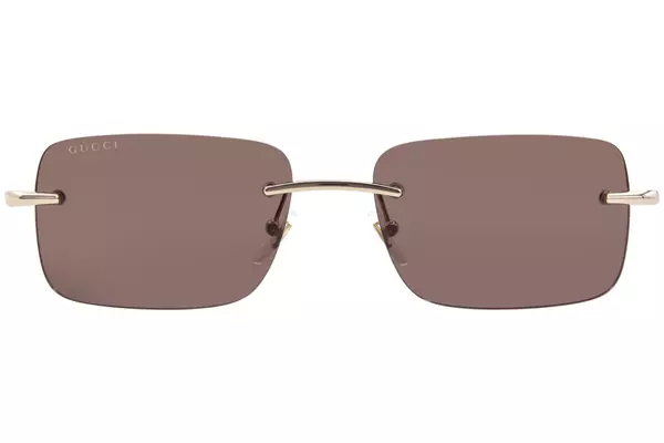  Gucci GG1703S Sunglasses Men's Rectangle Shape Rimless Style 