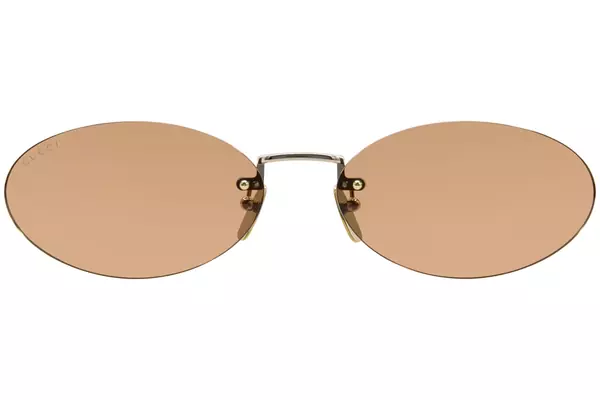  Gucci GG1922S Sunglasses Oval Shape Rimless Style 