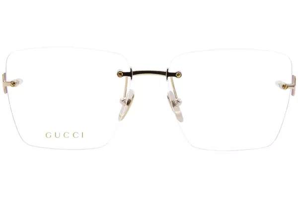  Gucci GG1938O Eyeglasses Rimless Square Shape 