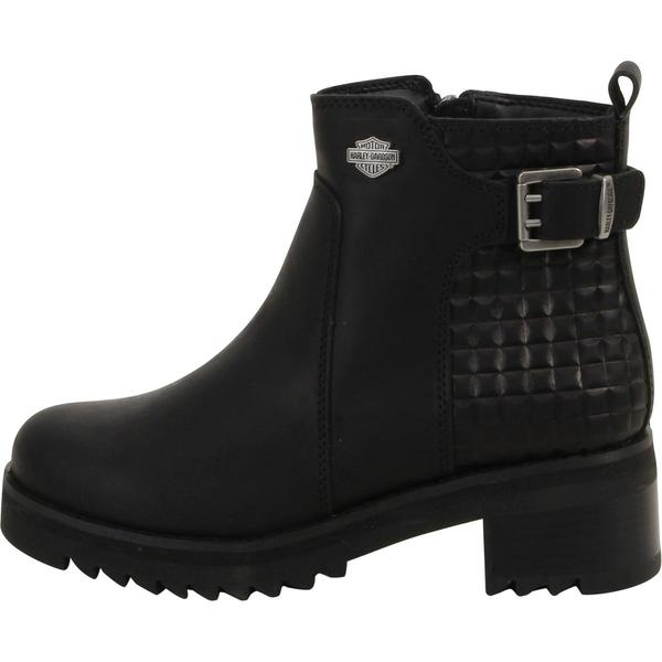  Harley Davidson Women's Kelso Textured Ankle Boots Shoes 