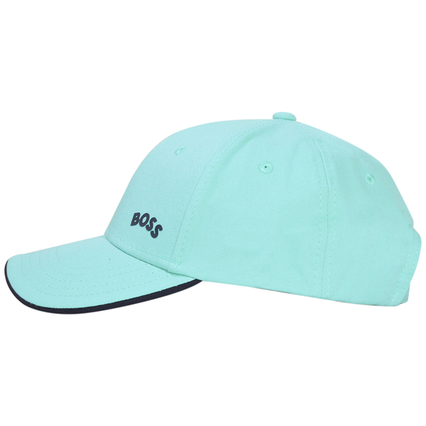 Green Strapback Boss Cap-Bold-Curved Hat(One Baseball Size) Cap Mens Hugo Open