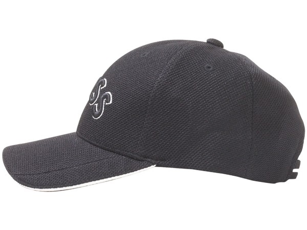 Hugo Boss Men\'s Cap-US Baseball Cap Stretch-Pique Strapback Hat Black One  Size