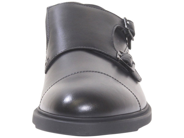  Hugo Boss Men's First Class Loafers Monk Shoes Double Buckle Strap 