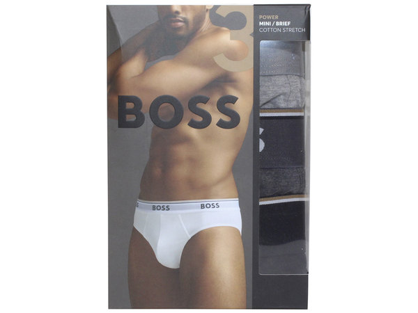  Hugo Boss Men's Power Underwear Briefs 3-Pack Regular Fit 