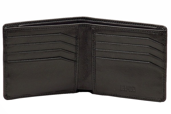  Hugo Boss Men's Sunio Leather Bi-Fold Wallet 