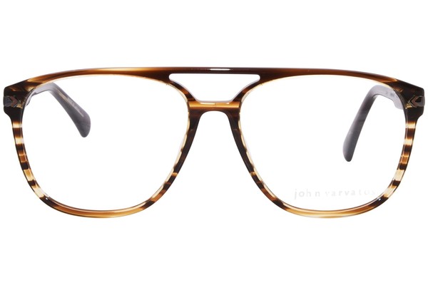  John Varvatos VJV424 Eyeglasses Men's Full Rim Pilot 