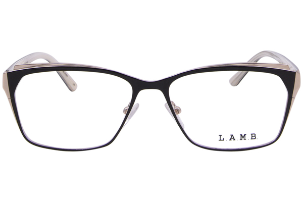 L.A.M.B. LAUF103 Eyeglasses Women's Full Rim Rectangle Shape 