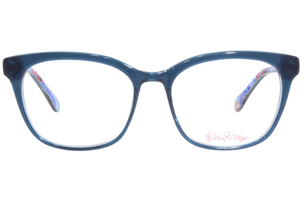  Lilly Pulitzer Kimber Eyeglasses Women's Full Rim Square Shape 