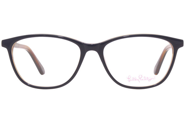  Lilly Pulitzer Pamina Eyeglasses Women's Full Rim Rectangular Optical Frame 