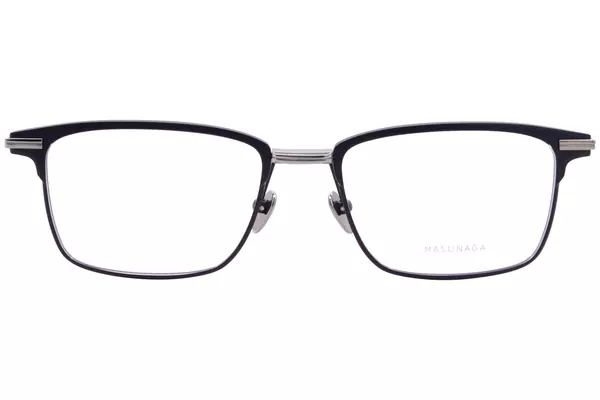  Masunaga Flatiron Eyeglasses Full Rim Rectangle Shape 
