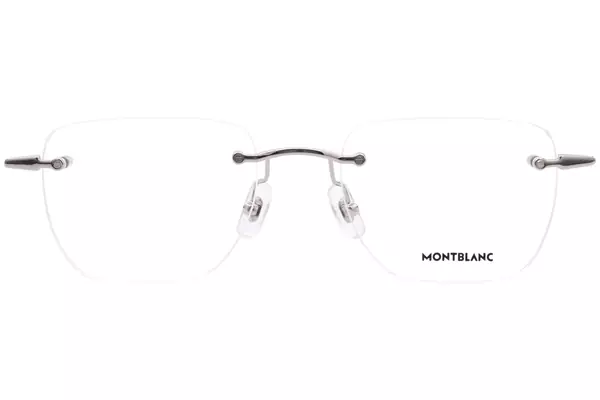  Mont Blanc MB0346O Eyeglasses Men's Rimless Rectangle Shape 