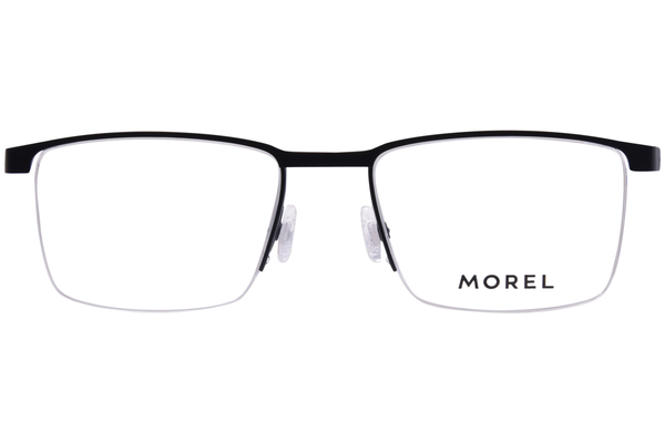  Morel Nesvik-1 Eyeglasses Men's Semi Rim Rectangle Shape 