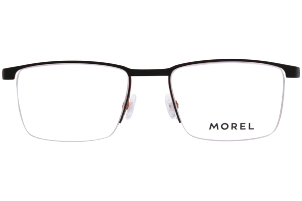 Morel Nesvik-1 Eyeglasses Men's Semi Rim Rectangle Shape 