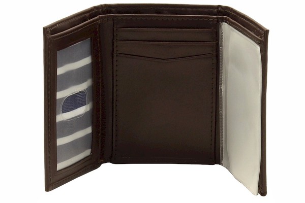  Nautica Men's Capella Genuine Leather Tri-Fold Wallet 
