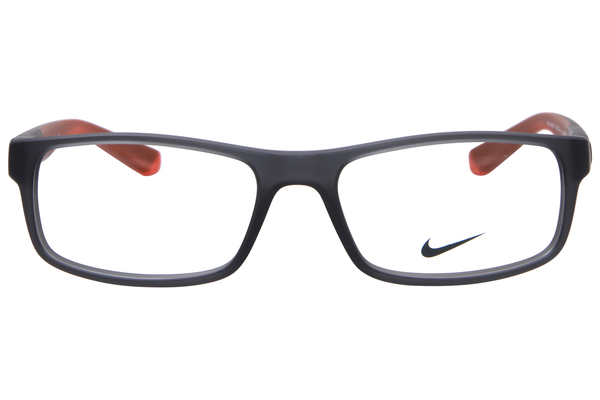  Nike 7090 Eyeglasses Men's Full Rim Rectangle Shape 
