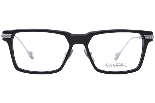 Philippe-V X37 Eyeglasses Full Rim Rectangle Shape 