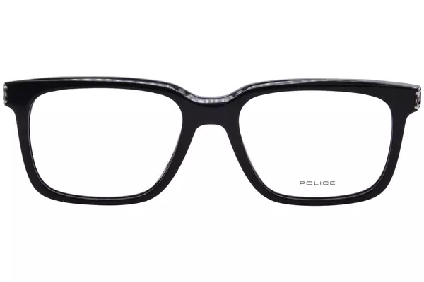  Police VPLF03 Eyeglasses Men's Full Rim Square Shape 