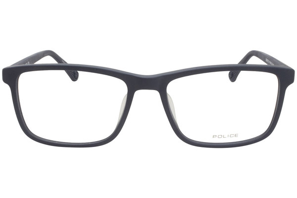 Police Zenith-2 VPL959 Eyeglasses Men's Full Rim Rectangular Optical Frame 