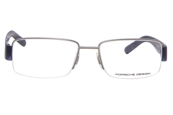  Porsche Design P8203 Eyeglasses Men's Semi Rim Rectangle Shape 