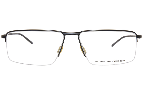  Porsche Design P8736 Eyeglasses Men's Semi Rim Rectangle Shape 