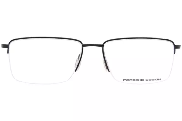  Porsche Design P8751 Titanium Eyeglasses Men's Semi Rim Square Shape 