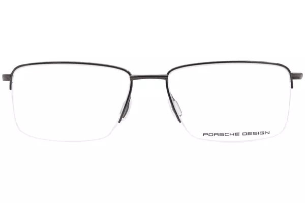  Porsche Design P8751 Titanium Eyeglasses Men's Semi Rim Square Shape 