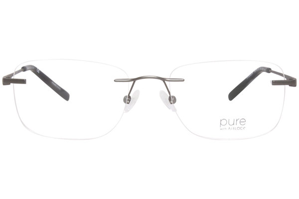 Pure Airlock Refine 201 033 Titanium Eyeglasses Gunmetal Rimless