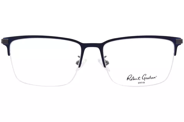  Robert Graham Danson Eyeglasses Men's Semi Rim Square Shape 
