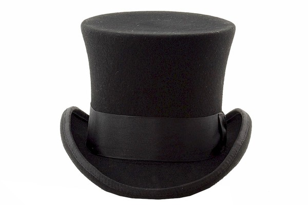  Scala Classico Men's Mad Hatter Wool Felt Top Hat 