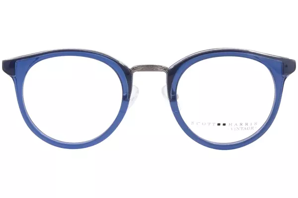  Scott Harris Vintage V-42 Eyeglasses Full Rim Round Shape 