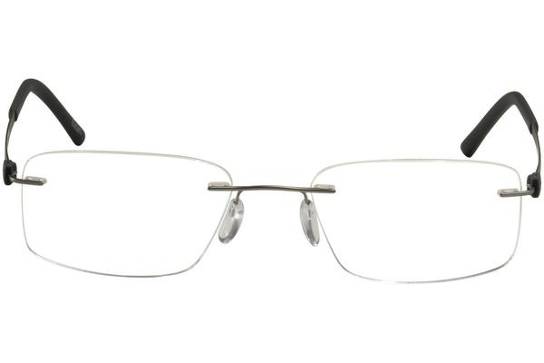  Silhouette Eyeglasses Titan Accent Chassis 5452 Rimless Optical Frame 