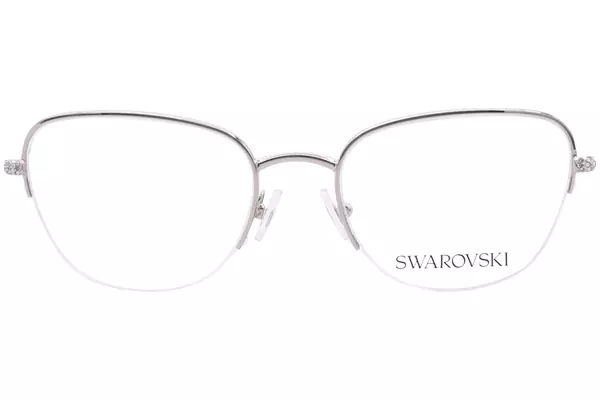  Swarovski SK1023 Eyeglasses Women's Semi Rim Cat Eye 