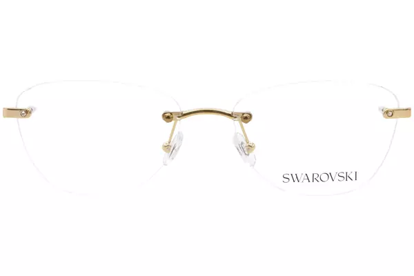  Swarovski SK1035D Eyeglasses Women's Rimless Oval Shape 