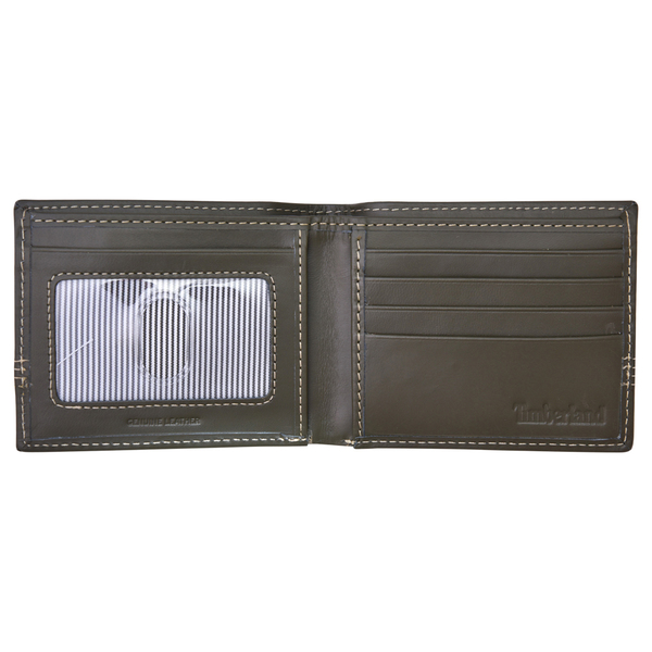  Timberland Men's 2PC Quad Billfold Leather Wallet & Key Fob Gift Set 