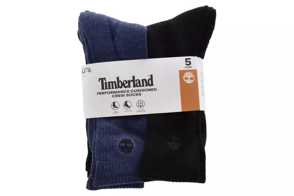  Timberland Men's 5-Pairs Rivington Crew Pro Socks 